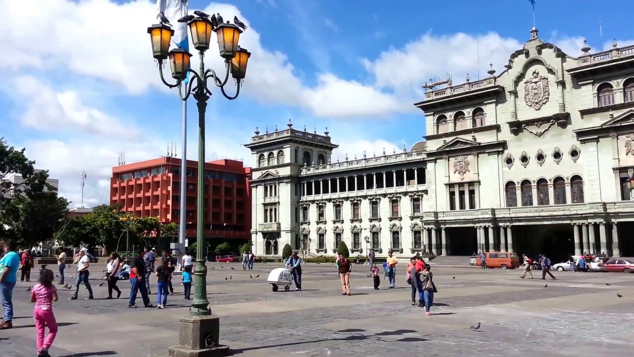 Historic center hall in Guatemala City